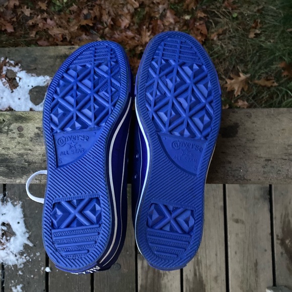 CONVERSE ALL STARS Shoes CHUCK TAYLOR Sneakers Blue White Size 7 - Picture 7 of 11